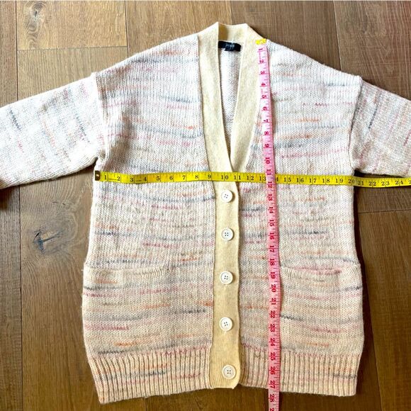 J. Crew Space-dyed Relaxed Knit V-Neck Women's Cardigan Sweater (XS/S) - Picture 12 of 12